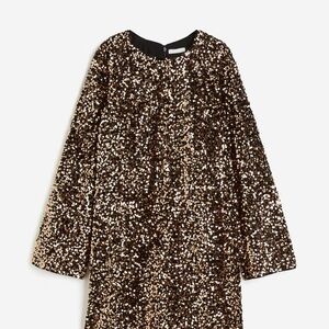 H&M Gold Sequin Mini Dress